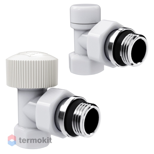 Royal Thermo Набор термостатический угловой Design 1/2М30х1,5 (Белый)