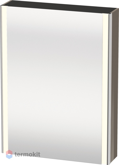 Зеркальный шкаф Duravit XSquare 60 с подсветкой Серая фланель XS7111L8989