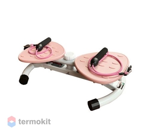 Фитнес платформа DFC Twister Bow с эспандерами, розовая TW-S108P