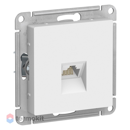 Розетка SE AtlasDesign компьютерная RJ45, кат. 6A, механизм, белый ATN000186