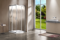 Душевой уголок Vincea Garda 1900x1000x800 хром (рифленое стекло) VSS-1G8010CH