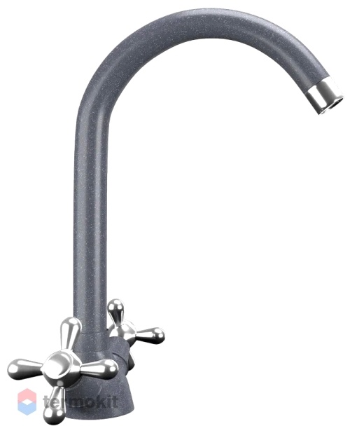 Смеситель для кухни Ulgran Classic антрацит U-012-343