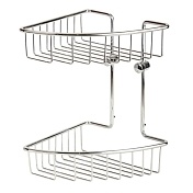 Полка металлическая угловая двойная Veragio BASKET VR.GFT-9034.CR