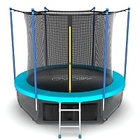 Батут с внутренней сеткой и лестницей Evo Jump Internal 6ft (Wave) + нижняя сеть