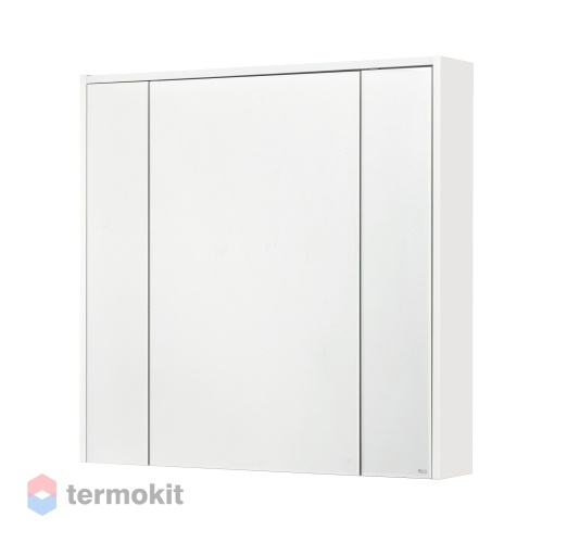 Зеркальный шкаф Roca Ronda 80 подвесной с подсветкой белый матовый, бетон ZRU9303009