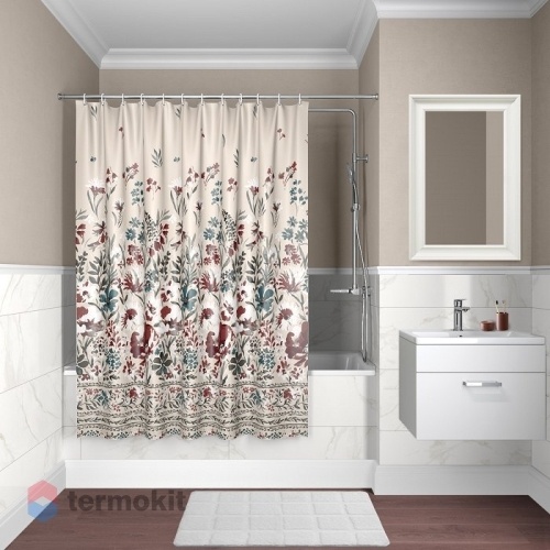 Шторка для ванной IDDIS Decor 180x180 D03P118i11