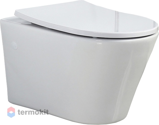 Унитаз подвесной BelBagno Flay-R с сиденьем микролифт BB506CH+BB4030SC