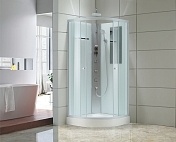 Душевая кабина Black&White Galaxy 90x90 (прозрачное стекло) белый G5701