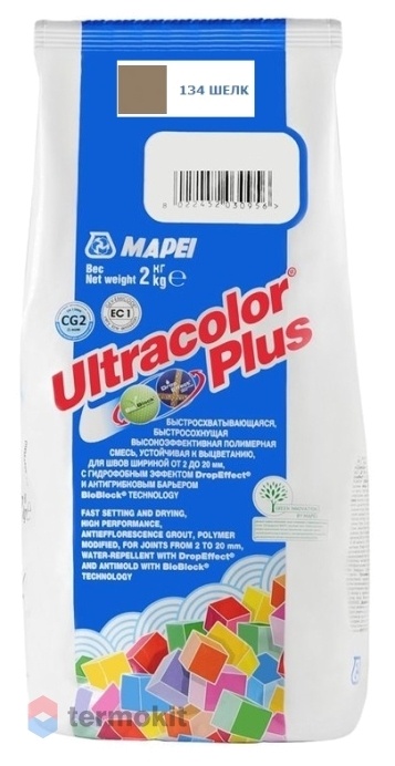 Затирка Mapei Ultracolor Plus №134 (Шелк) 2 кг
