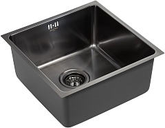 Мойка для кухни Paulmark Lassan вороненая сталь PM304444-GM