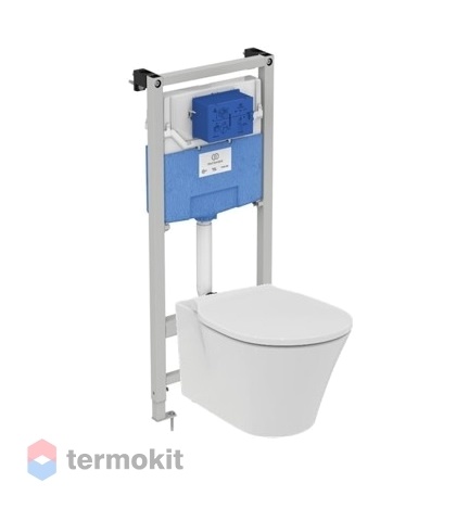 Комплект инсталляции c подвесным унитазом Ideal Standard с сиденьем микролифт E212101