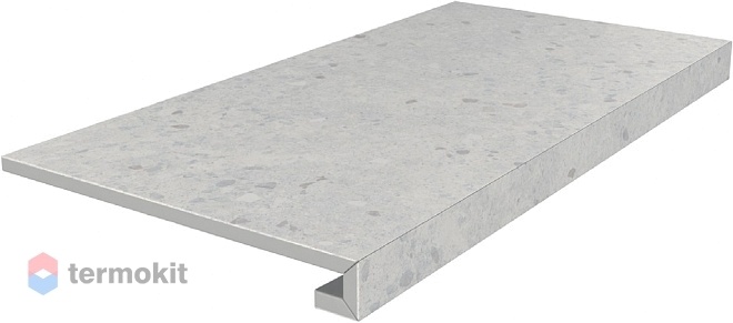 Ступень Kerama Marazzi Терраццо серый светлый SG632400R/GCF клееная 33х60