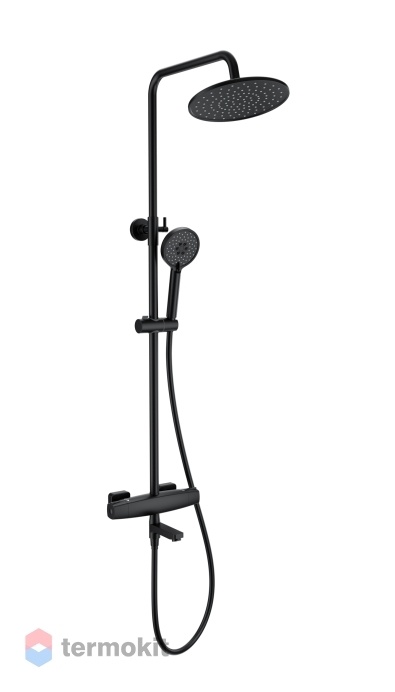 Душевая система с термостатом WONZON & WOGHAND Черный WW-B3035-A3-MB