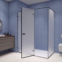 Душевой уголок RGW Stilvoll SV-040B 2000x1200x900 (матовое стекло) черный 353204029-24