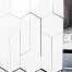 Керамическая плитка Equipe Chevron 23358 White Right настенная 5,2x18,6