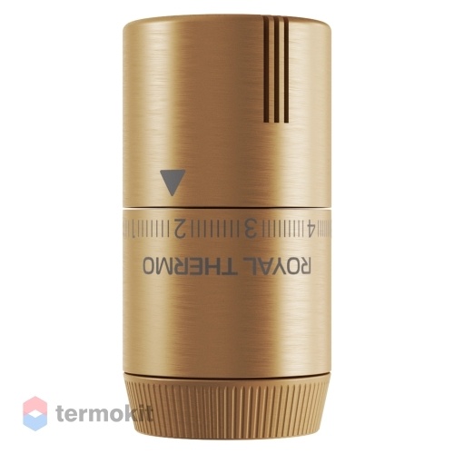 Royal Thermo Термоголовка жидкостная Design М30х1,5 (золото матовое)
