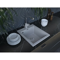 Мойка для кухни Paulmark Leer черный металлик PM104249-BLM