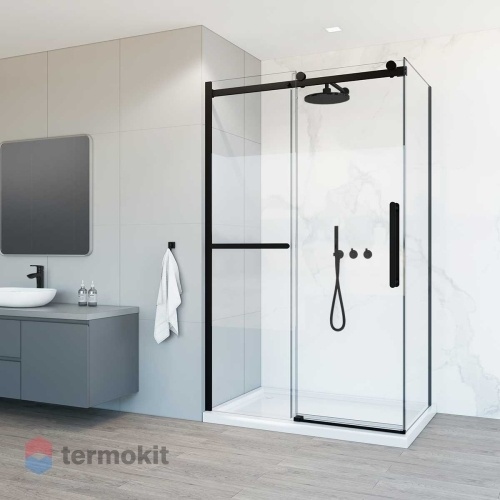 Душевой уголок Vincea Como Soft 1950x1100x1000 черный VSR-1CS1011CLB