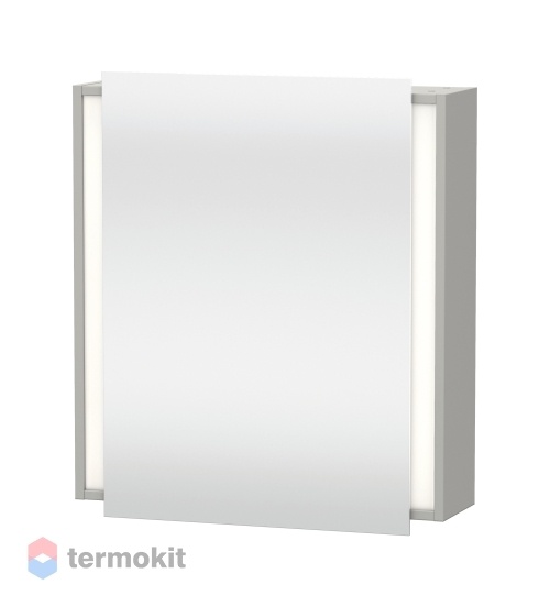 Зеркальный шкаф Duravit Ketho 65 с подсветкой бетонно-серый KT7530R0707