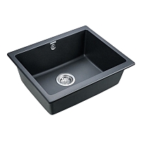 Мойка для кухни Paulmark Gera черный металлик PM205546-BLM