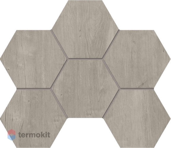 Керамогранит Эстима Soft Wood SF03 Hexagon мозаика 25x28,5 Непол.