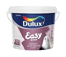 Dulux Easy матовая, Краска для стен и обоев водно-дисперсионная, база BC 4,5л