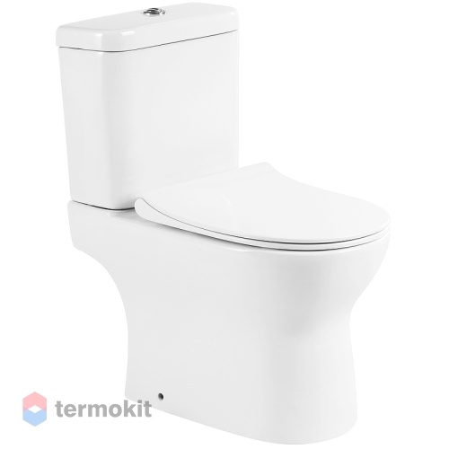 Унитаз напольный BelBagno STEAM с сиденьем микролифт BB130CPR+BB130T+BB130SC