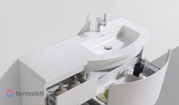 Раковина мебельная из искусственного мрамора BelBagno PROSPERO-1200-LVB-RIGHT