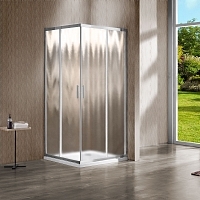 Душевой уголок Vincea Garda 1900x1000x900 хром (шиншилла) VSS-1G9010CH
