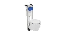 Комплект инсталляции c подвесным унитазом Ideal Standard PROSYS ECO FRAME M CONNECT с сиденьем микролифт W220101 комлпект из 3 мест