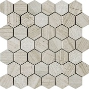 Каменная мозаика Q-Stones QS-Hex012-3f-48H/10 30,5х30,5