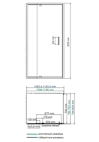 Душевой уголок WasserKRAFT Berkel 2000x1100x800 хром 48P14
