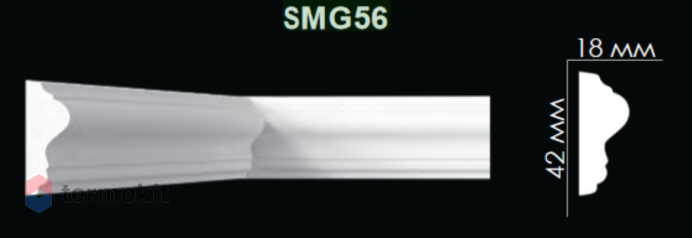 Молдинг Artpole гладкий SMG56 (SU17)
