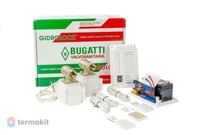 Комплект для защиты от протечек воды Gidrоlock Premium BUGATTI 3/4