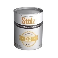 Stölz D2 Интерьерная глубокоматовая краска для потолка с антибликовым эффектом, цвет белый, 1 л