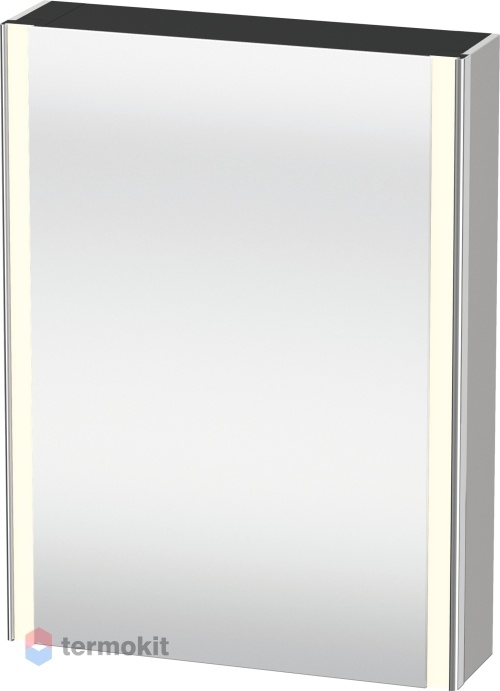 Зеркальный шкаф Duravit XSquare 60 с подсветкой Скандинавский белый XS7111L3939