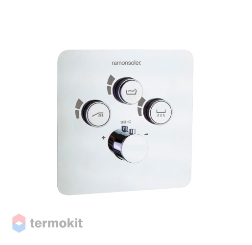 Встраиваемый смеситель для душа Ramon Soler SMART с термостатом хром 85T301S