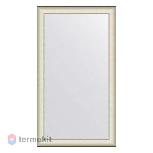 Зеркало в багетной раме EVOFORM DEFINITE 78 белая кожа с хромом BY 7634