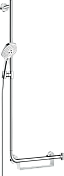 Душевой гарнитур Hansgrohe Raindance Select S 120 со штангой 110 см, левосторонний 26324400