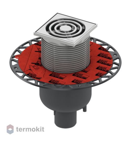 Трап TECE TECEdrainpoint S 130 с универсальным фланцем Seal System хром матовый 3601300