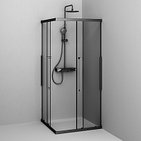 Душевой уголок AM.PM Func 2000x900x900 черный матовый W84G-403-9090-BТ