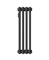 Стальной трубчатый радиатор Kohr Heim 2057/04 секции с боковым подключением 3/4 черный