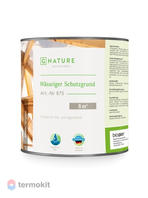 GNature 875, Wässriger Schutzgrund Грунт - антисептик водоразбавимый 10 л