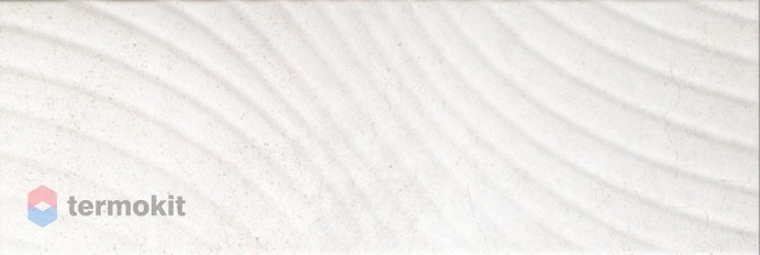 Керамическая плитка Керамин Сонора 7 тип 1 декор белый волна 25х75