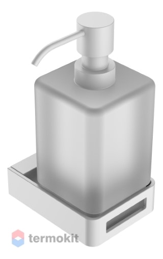 Дозатор для мыла Boheme Q MattWhite белый матовый 10957-MW