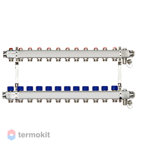 Комплект коллекторов РИДАН SSM-12R set с кронштейнами, 12 контуров