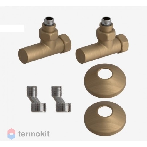 Комплект подключения Lemark LM03412RBR с круглыми вентилями, бронза