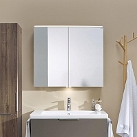 Зеркальный шкаф Burgbad Eqio 90 подвесной с подсветкой серый SPGT090F2010