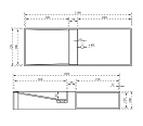 Раковина NTBagno Cagliari Right 1200x420 из искусственного камня NT501/L