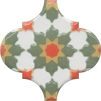 Керамическая плитка Kerama Marazzi Арабески Майолика OS/A40/65000 орнамент декор 6,5x6,5